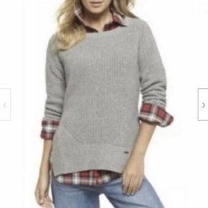 Grey knit sweater Toms womens XL